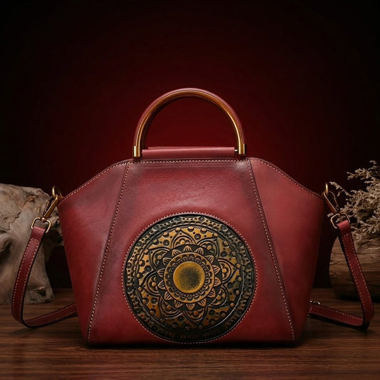 Artistic Mandala (100% Genuine Leather)