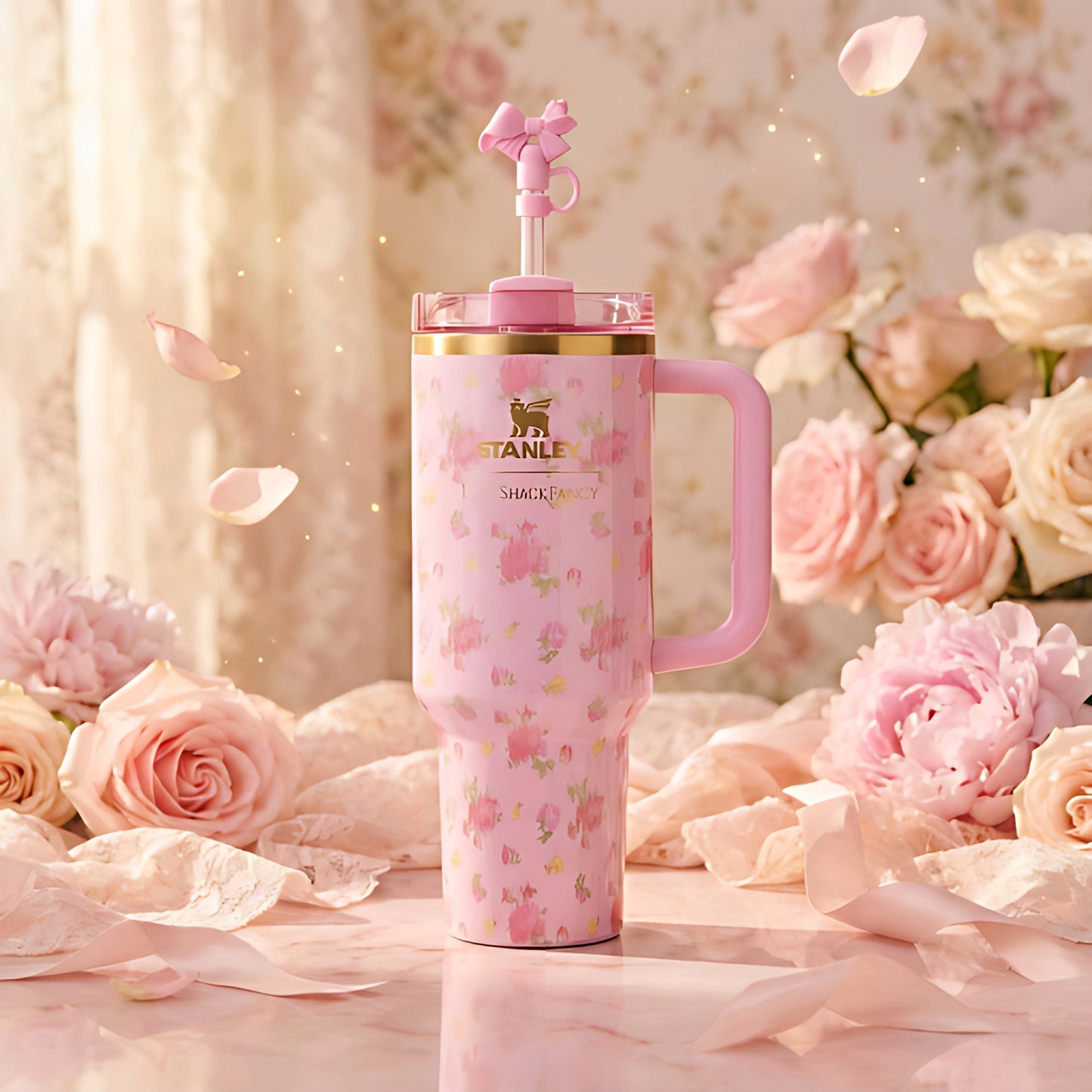 Stanley x LoveShackFancy 40oz Quencher® H2.0 FlowState™ Tumbler