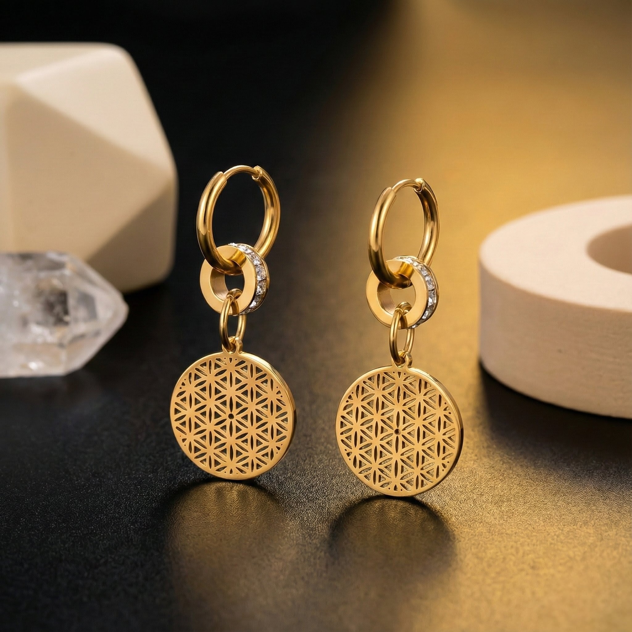 Luxury Geometric Gold Plated Earrings for Women
