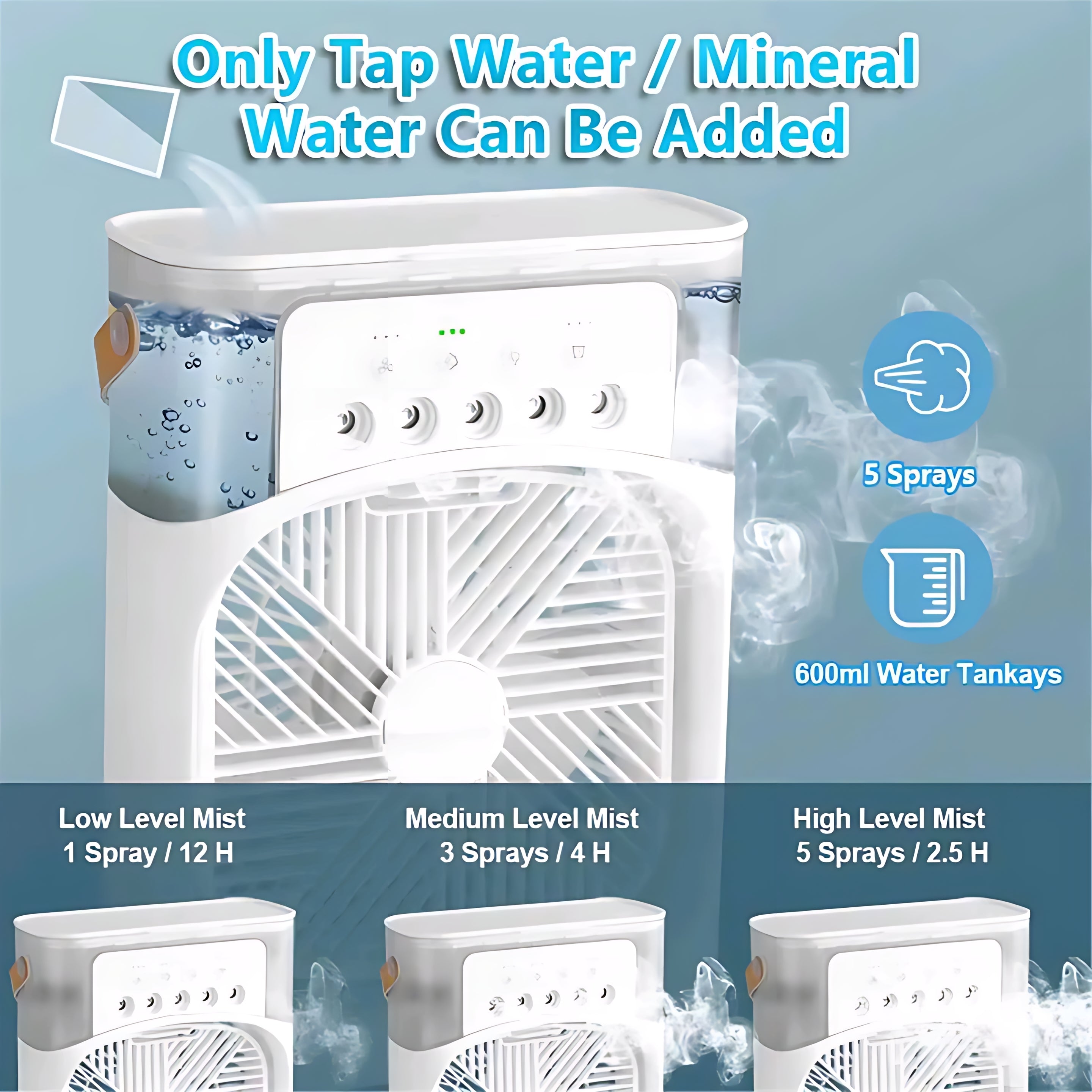 Mini Air Cooler Portable Fan