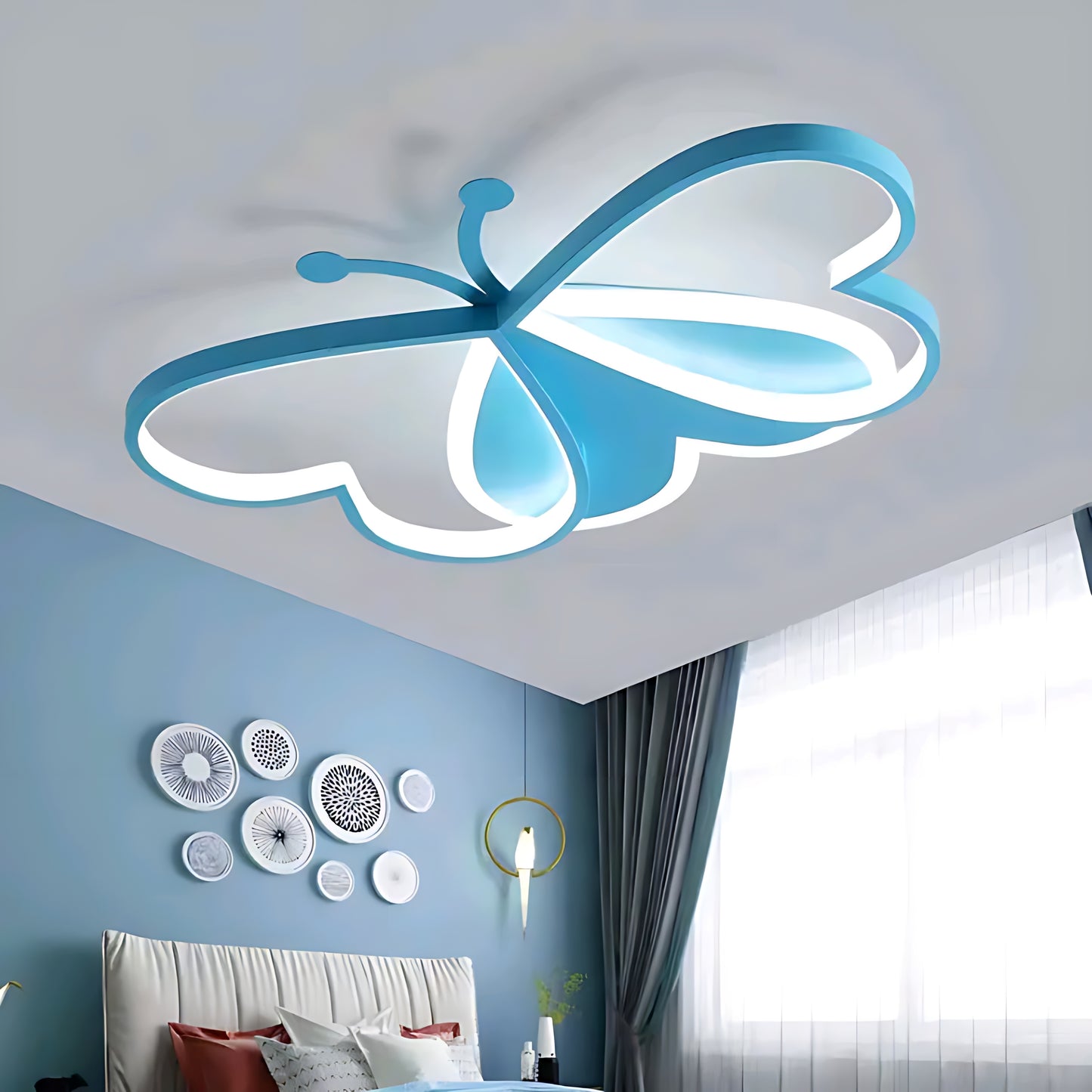 Smart Butterfly LED Ceiling Light for Bedroom and Kids Room
