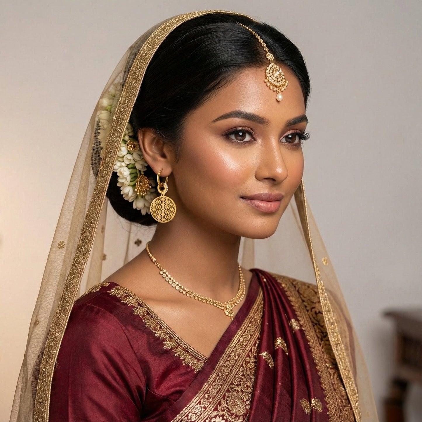 Luxury Geometric Gold Plated Earrings for Women