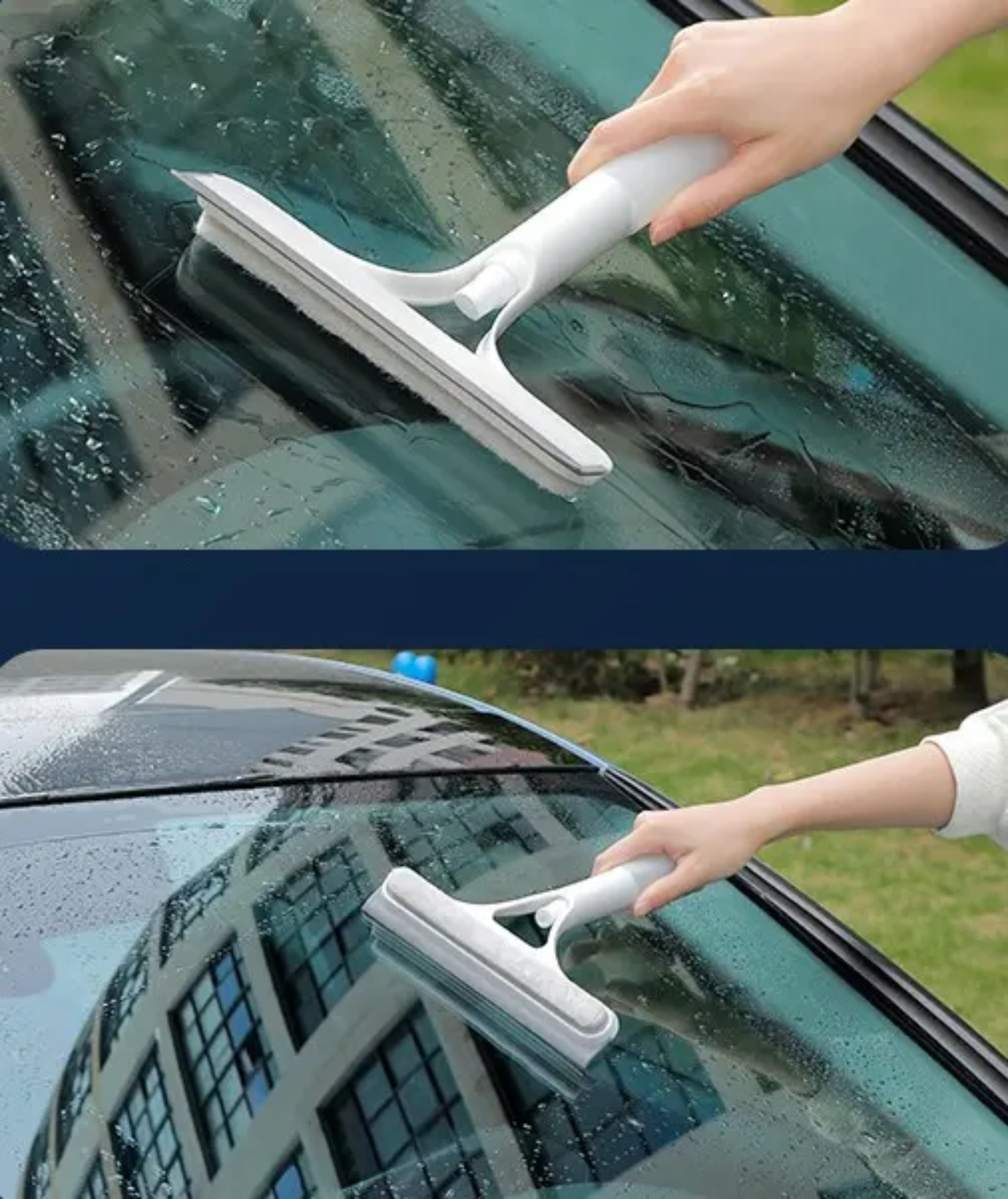 3 in 1 Household Glass/Mirror Cleaning Spray Squeegee