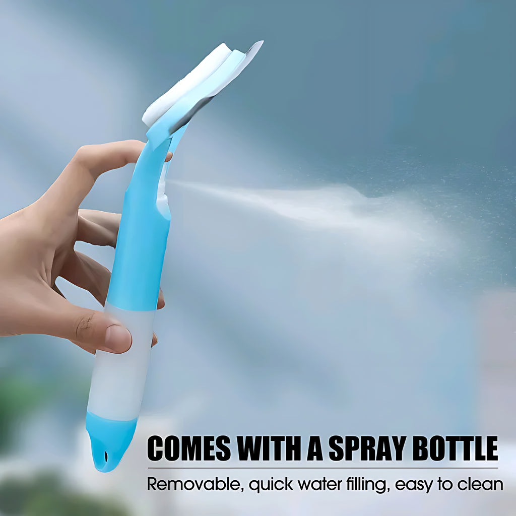 3 in 1 Household Glass/Mirror Cleaning Spray Squeegee