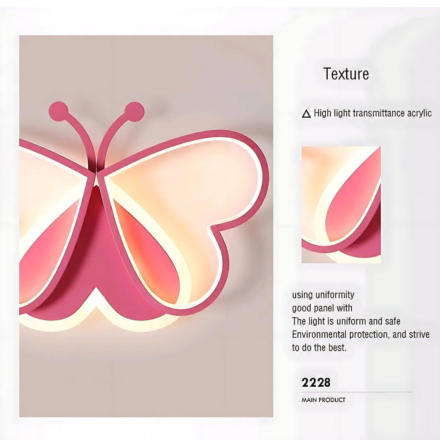 Smart Butterfly LED Ceiling Light for Bedroom and Kids Room