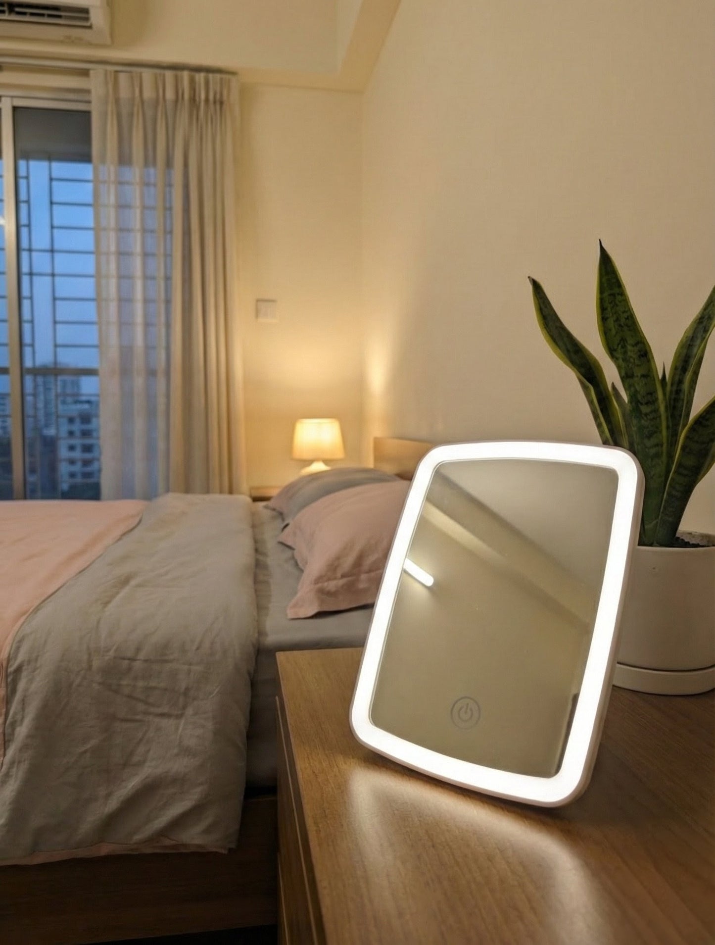 Rechargeable LED Vanity Mirror – Smart Touch Makeup Mirror for Women in BD