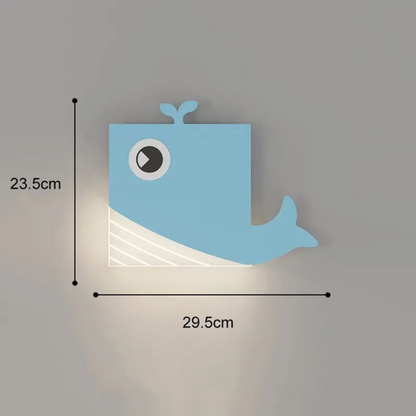 Kids Whale LED Wall Light for Bedroom Night Lamp in Bangladesh